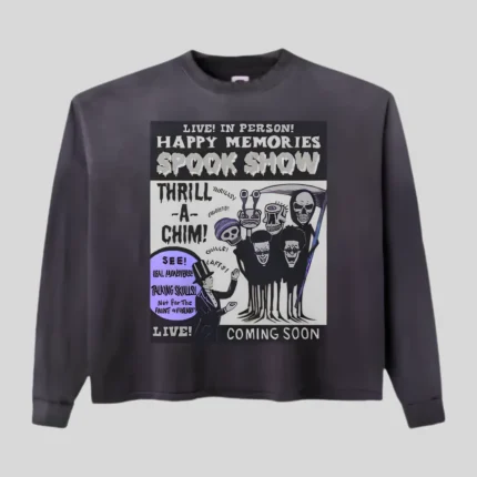 HMDD Happy Memories Smoke Show graphic sweatshirt front view