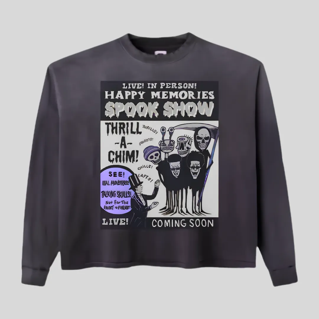 11 HMDD Happy Memories Smoke Show graphic sweatshirt front view