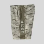 HMDD grey camouflage cargo shorts with multiple utility pockets and streetwear detailing