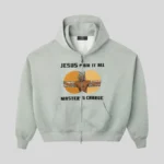 HMDD, HMDD Hoodie, Jesus Hoodie, Jesus Graphic Hoodie, Christian Hoodie, Christian Streetwear, Christian Zip Up Hoodie, Jesus Zip Up Hoodie, Religious Hoodie, Faith Hoodie, Religious Streetwear, Christian Clothing, Grey Zip Up Hoodie, Graphic Zip Hoodie, Faith Inspired Clothing