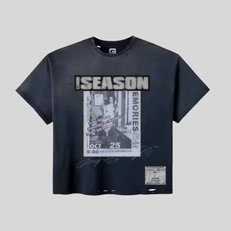 HMDD Season Memories Oversized Graphic T-Shirt in vintage black featuring bold front graphic print and relaxed oversized streetwear fit.